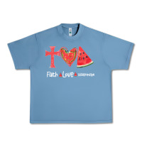 Pebble Blue Faith Love Watermelon Urban Heavy Tee - Bettercallsaul