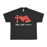 Pigment Black Faith Love Watermelon Urban Heavy Tee - Bettercallsaul
