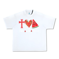 White Faith Love Watermelon Urban Heavy Tee - Bettercallsaul