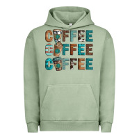 Pigment Oil Green coffee Urban Hoodie - Artiststas