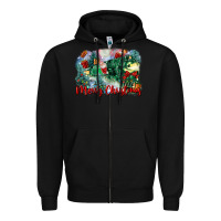 Black merry christmas santa polar express Zipper Hoodie - FaDigitalArtStudio