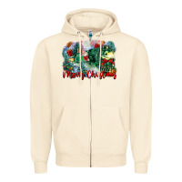 Sandshell merry christmas santa polar express Zipper Hoodie - FaDigitalArtStudio