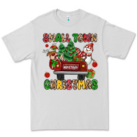 Dove Grey Christmas Santa and reindeer truck Premium Tee - MaliasSmallBusiness