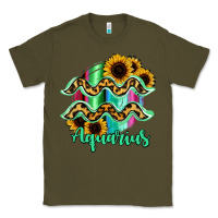 Army Green Aquarius Zodiac Classic Tee - Bettercallsaul