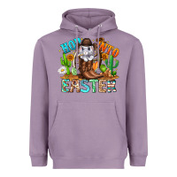 Lavender Hop Into Easter Bunny Western Heavyweight Hoodie - CowhideDigitalArt