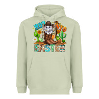 Matcha Hop Into Easter Bunny Western Heavyweight Hoodie - CowhideDigitalArt