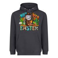 Smoke Hop Into Easter Bunny Western Heavyweight Hoodie - CowhideDigitalArt