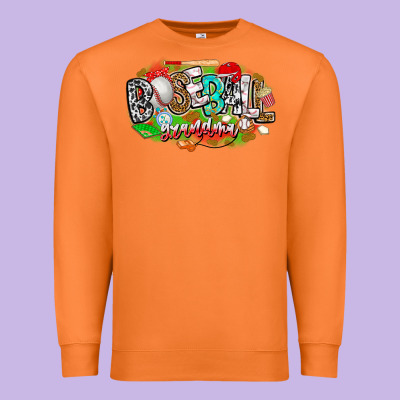 Baseball Grandma Premium Sweatshirt Designed By Cowhidedigitalart