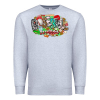 Heather Grey baseball grandma Premium Sweatshirt - CowhideDigitalArt