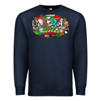 Navy baseball grandma Premium Sweatshirt - CowhideDigitalArt