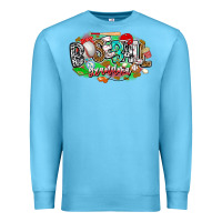 Ocean Blue baseball grandma Premium Sweatshirt - CowhideDigitalArt