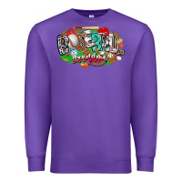 Purple baseball grandma Premium Sweatshirt - CowhideDigitalArt