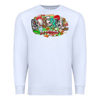 White baseball grandma Premium Sweatshirt - CowhideDigitalArt