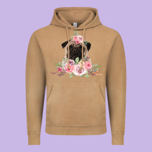 Pug Vintage Hoodie Designed By Bettercallsaul