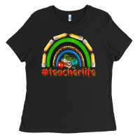 Black teacher life Ladies Tee - NancyCooperArtShop