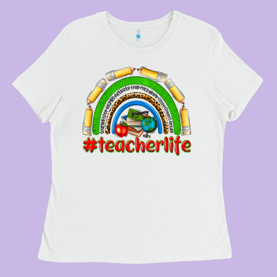 Teacher Life Ladies Tee Designed By Nancycooperartshop