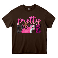 Chocolate Brown pretty dope afro woman Heavy Core Tee - NancyCooperArtShop