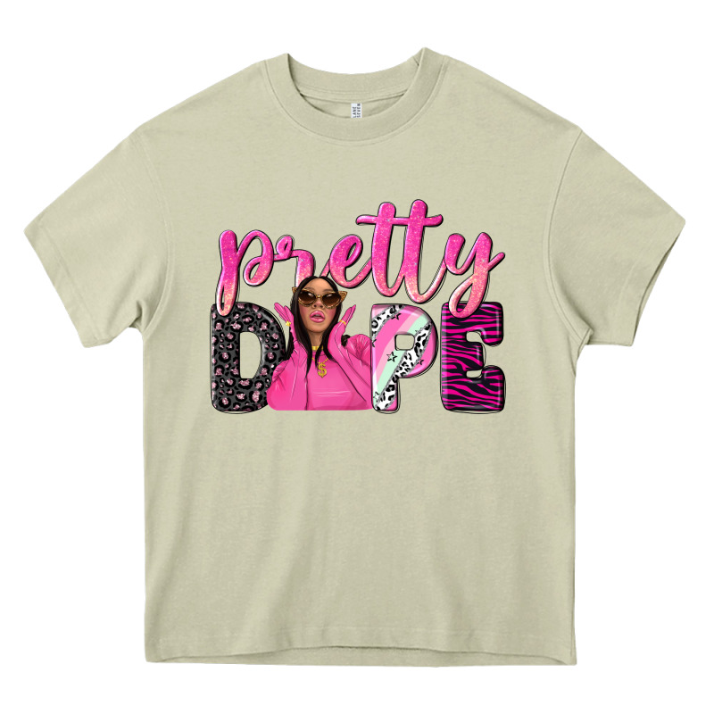 Pretty Dope Afro Woman Heavy Core Tee by NancyCooperArtShop | Teevron
