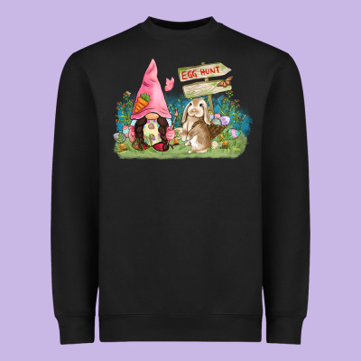 Easter Gnome And Rabbit Egg Hunt  Easter Day Heavyweight Sweatshirt Designed By Cowgirlartshop