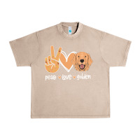 French Oak Peace Love Golden Urban Heavy Tee - Bettercallsaul