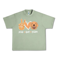 Oil Green Peace Love Golden Urban Heavy Tee - Bettercallsaul
