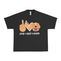 Pigment Black Peace Love Golden Urban Heavy Tee - Bettercallsaul