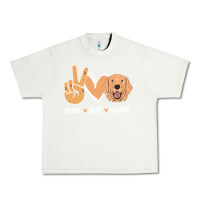 Pistachio Peace Love Golden Urban Heavy Tee - Bettercallsaul