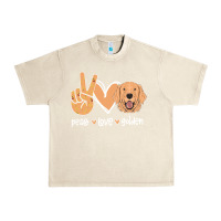 Sandshell Peace Love Golden Urban Heavy Tee - Bettercallsaul