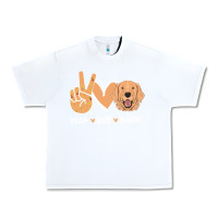 White Peace Love Golden Urban Heavy Tee - Bettercallsaul