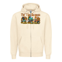 Sandshell thanksgiving tis' the season with trucks bbs Zipper Hoodie - BundleAndBundleShop