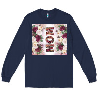 Navy mother’s day mom flowers tumbler tbs Long Sleeve Tee - TumblerDesignByShophia