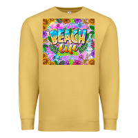 Antique Gold Beach Life Premium Sweatshirt - CowhideDigitalArt