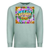 Seafoam Beach Life Premium Sweatshirt - CowhideDigitalArt