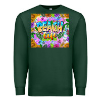 Sports Green Beach Life Premium Sweatshirt - CowhideDigitalArt