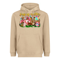 Mushroom Happy Easter Animal Car Heavyweight Hoodie - CowhideDigitalArt