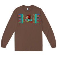 Chestnut texas chica skull with bandana Long Sleeve Tee - Jasminsmagicworld