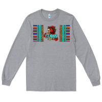 Texas Chica Skull With Bandana Long Sleeve Tee | Teevron