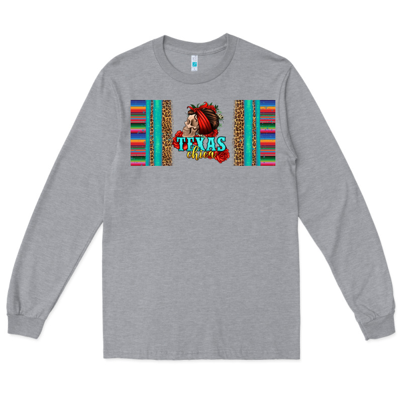 Texas Chica Skull With Bandana Long Sleeve Tee by Jasminsmagicworld | Teevron