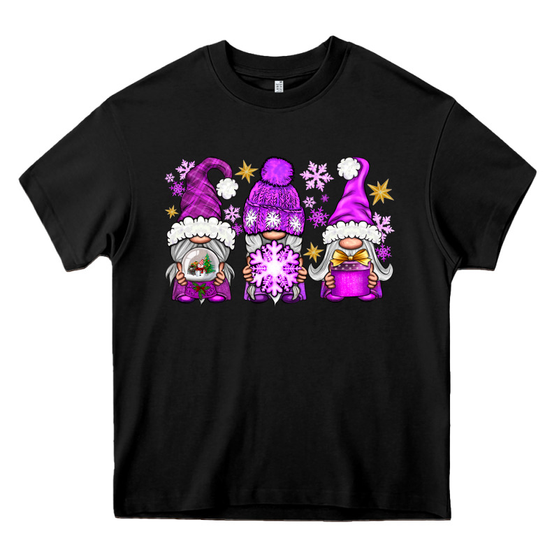 Purple Winter Gnomies Heavy Core Tee by NancyCooperArtShop | Teevron