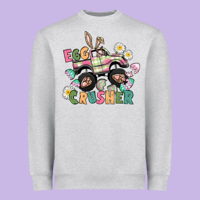 Egg Crusher Monster Truck Heavyweight Sweatshirt Designed By Cowgirlartshop