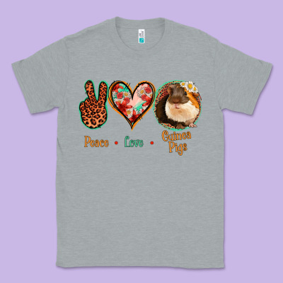 Peace Love Guinea Pigs Classic Tee Designed By Bettercallsaul