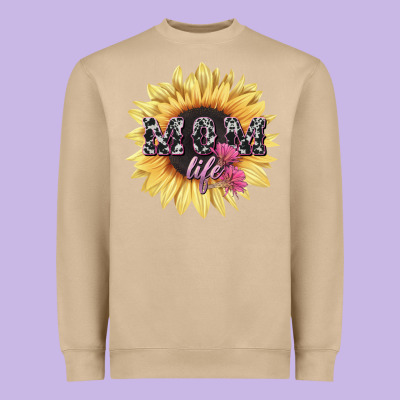 Mom Life Sunflower Mother's Day Heavyweight Sweatshirt Designed By Howdyjamesfarm