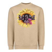Mushroom Mom life sunflower mother's day Heavyweight Sweatshirt - HowdyJamesFarm