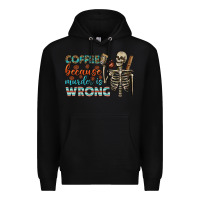 Black coffee because murder is wrong bbs Premium Hoodie - BundleAndBundleShop