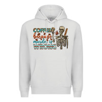 Dove Grey coffee because murder is wrong bbs Premium Hoodie - BundleAndBundleShop