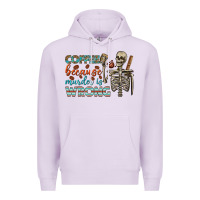 Lilac coffee because murder is wrong bbs Premium Hoodie - BundleAndBundleShop