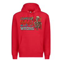 Red coffee because murder is wrong bbs Premium Hoodie - BundleAndBundleShop