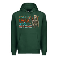 Sports Green coffee because murder is wrong bbs Premium Hoodie - BundleAndBundleShop