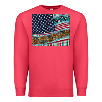 Cardinal American Flag Mouse Pad Premium Sweatshirt - CowhideDigitalArt