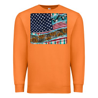 Carrot American Flag Mouse Pad Premium Sweatshirt - CowhideDigitalArt